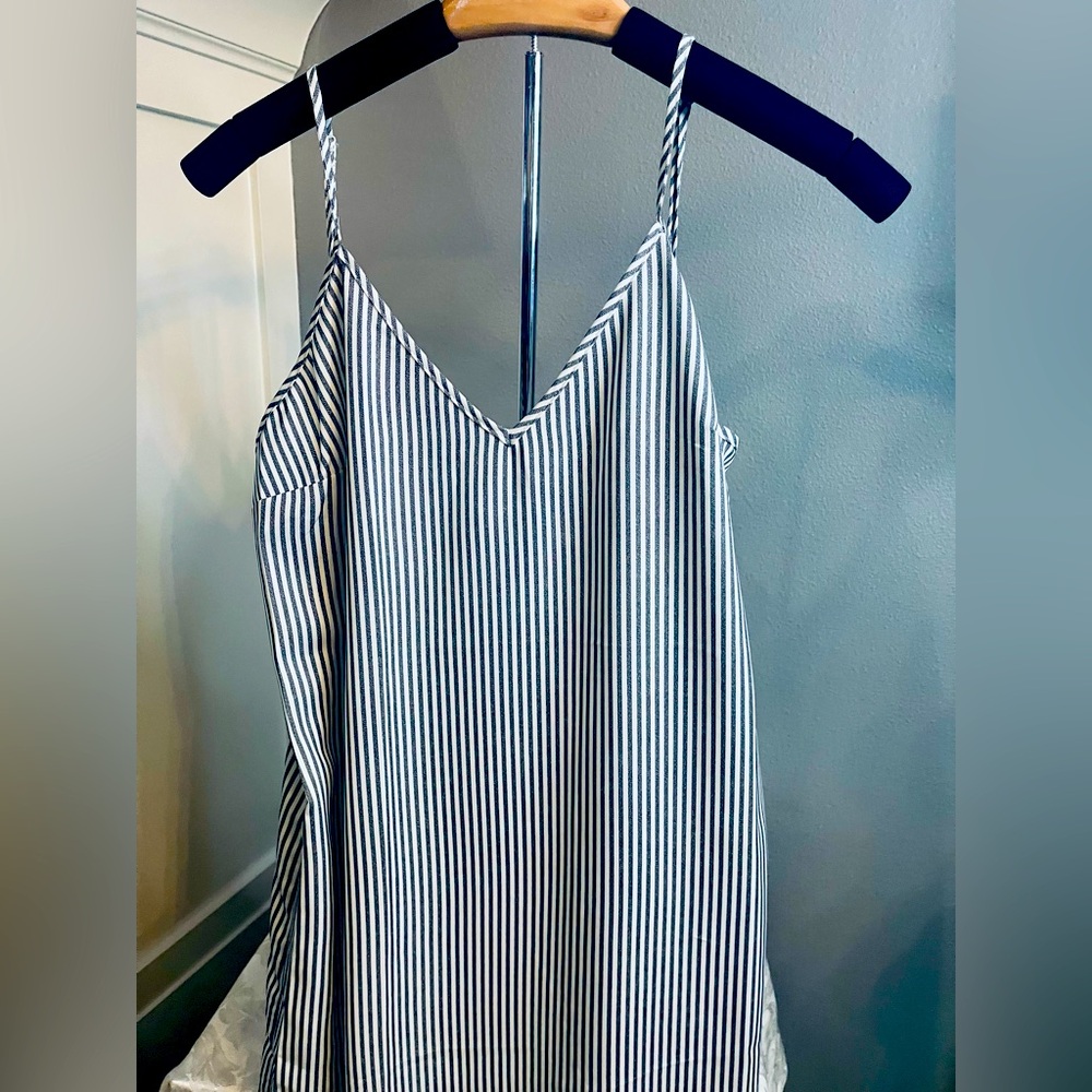 Striped Black and White Women's Top